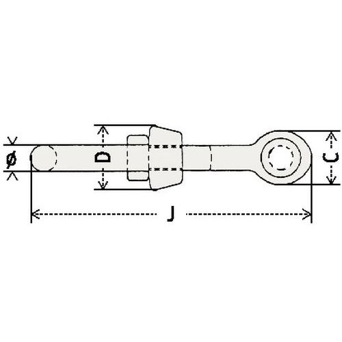 C = Espessura totalD = EspessuraJ = Comprimento totalØ = Ø C = Espessura totalD = EspessuraJ = Comprimento totalØ = Ø