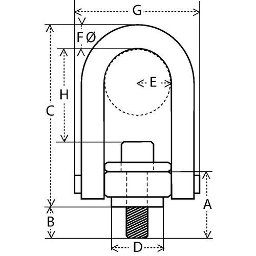 A = Comprimento da roscaC = Altura totalD = Largura interiorF = Ø da secçãoG = Largura totalH = Altura interior A = Comprimento da roscaC = Altura totalD = Largura interiorF = Ø da secçãoG = Largura totalH = Altura interior