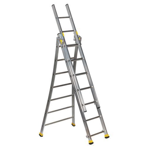 Escada transformável com base alargada – 3 secções Escada transformável com base alargada – 3 secções