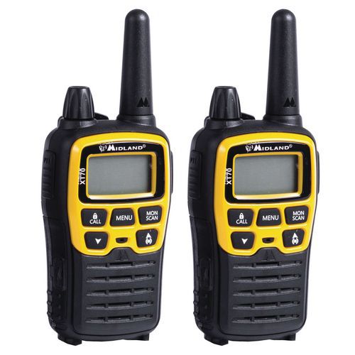 Walkie-talkie – Midland – XT-70 Adventure – Amarelo Walkie-talkie – Midland – XT-70 Adventure – Amarelo