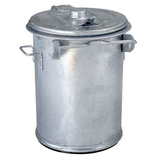 Caixote de lixo em aço galvanizado - 70 e 90 l Caixote de lixo em aço galvanizado - 70 e 90 l