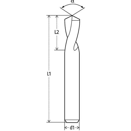 d1: encaixe Ø L1: comprimento L2: comprimento útil d1: encaixe Ø L1: comprimento L2: comprimento útil