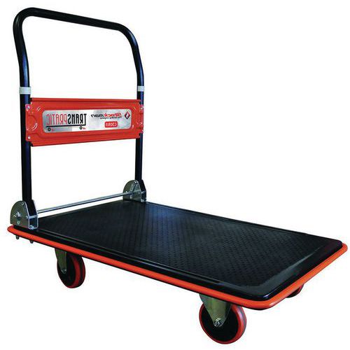 Carro em aço com espaldar rebatível – Capacidade de 150 e 300 kg Carro em aço com espaldar rebatível – Capacidade de 150 e 300 kg