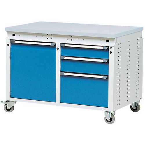 Bancada Function – 1150 mm de largura – com 3 gavetas e 1 porta Bancada Function – 1150 mm de largura – com 3 gavetas e 1 porta