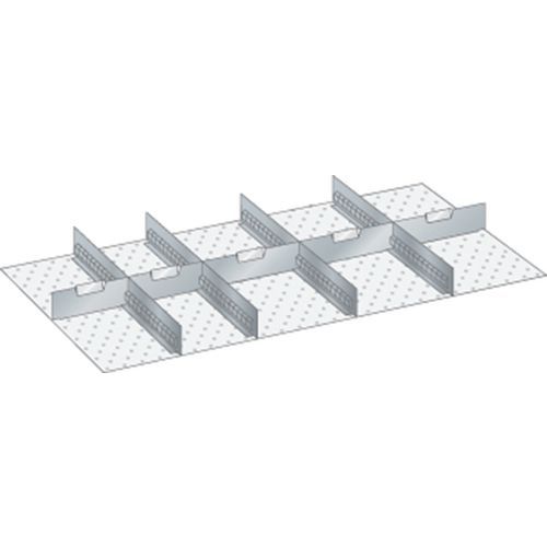 Kit de material para subdivisão 54x27E (LxPxA) 918x459x250 mm – Lista