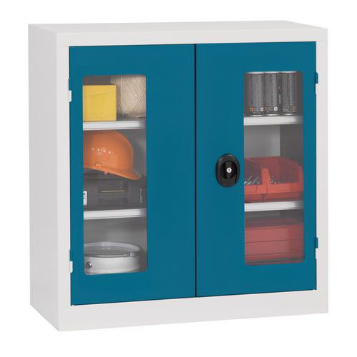 Armário de oficina com portas de vidro - Altura 100 cm Armário de oficina com portas de vidro - Altura 100 cm