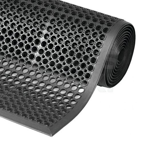 Tapete em borracha polivalente Sanitop 562 preto – em rolo – Notrax