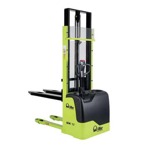 Empilhador elétrico ergonómico GX – Capacidade de 1200 kg Empilhador elétrico ergonómico GX – Capacidade de 1200 kg