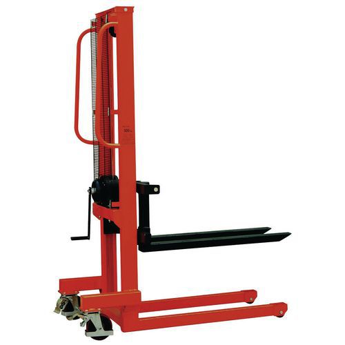 Empilhador manual – Comprimento dos garfos: 1000 mm – Capacidade: 500 kg Empilhador manual – Comprimento dos garfos: 1000 mm – Capacidade: 500 kg