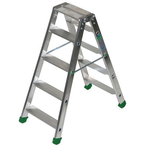Escadote de duplo acesso Super Pro Dupla – 2 a 4 degraus Escadote de duplo acesso Super Pro Dupla – 2 a 4 degraus