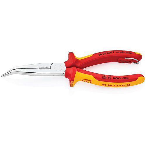 Alicate de pontas semirredondas com gume – 26 26 200 T – Knipex Alicate de pontas semirredondas com gume – 26 26 200 T – Knipex