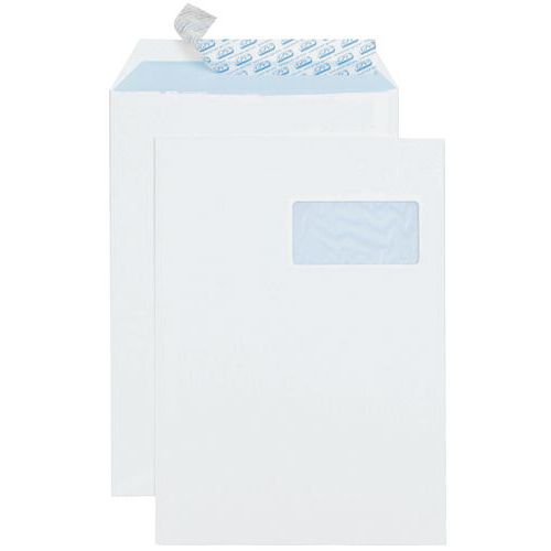 Envelope de papel velino branco de 90 g – com janela Envelope de papel velino branco de 90 g – com janela
