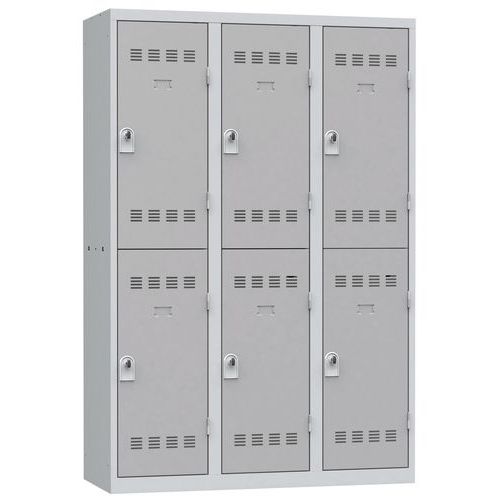 Cacifo multicompartimentos – 3 colunas – 2 compartimentos – 400 mm de largura Cacifo multicompartimentos – 3 colunas – 2 compartimentos – 400 mm de largura
