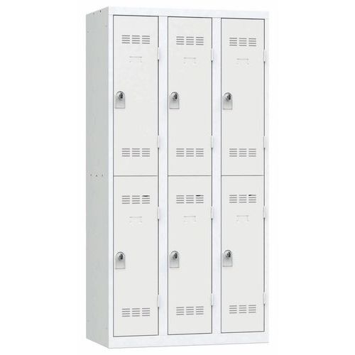 Cacifo multicompartimentos – 3 colunas – 2 compartimentos – 300 mm de largura Cacifo multicompartimentos – 3 colunas – 2 compartimentos – 300 mm de largura