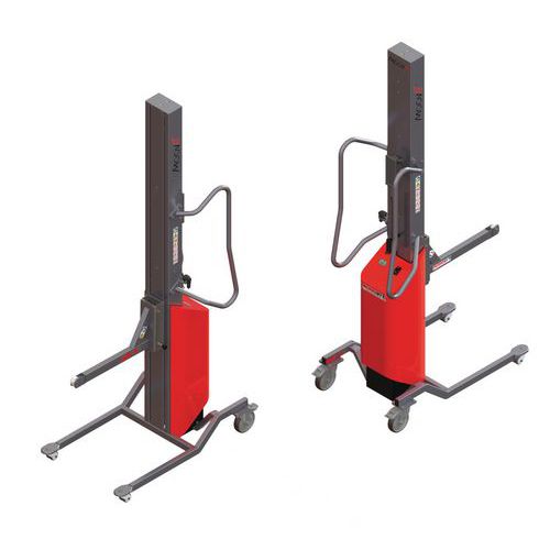 Empilhador Moovit com espigão com rolete – capacidade de 80 kg Empilhador Moovit com espigão com rolete – capacidade de 80 kg