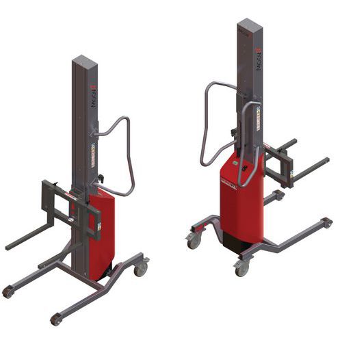 Empilhador Moovit com garfos corrediços – capacidade de 200 kg Empilhador Moovit com garfos corrediços – capacidade de 200 kg