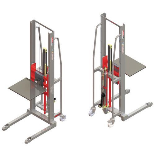 Empilhador GR manual com plataforma em inox – capacidade de 300 kg Empilhador GR manual com plataforma em inox – capacidade de 300 kg