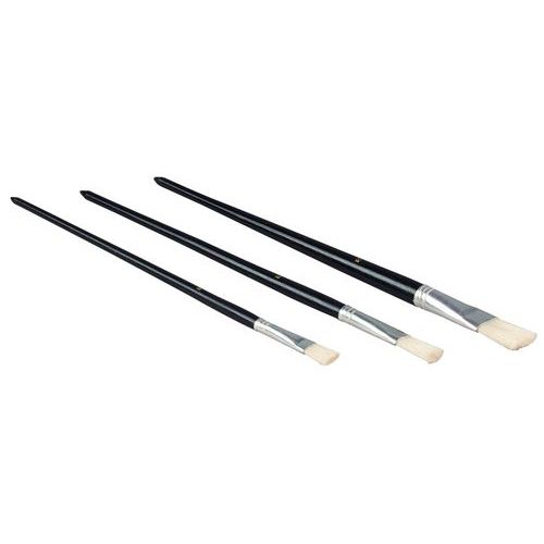 Conjunto pincéis de pintura planos Conjunto pincéis de pintura planos