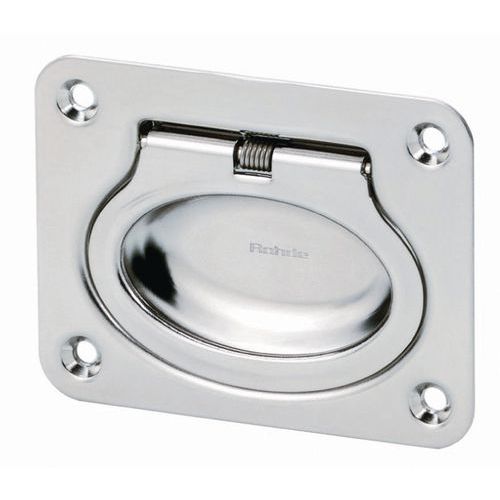 Pega inox rebatível de encastrar Pega inox rebatível de encastrar