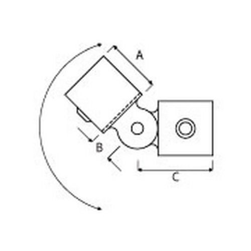 Dimensão do tubo A B CØ 27 mm 34 25 56Ø 42 mm 45 25 75Ø 48 mm 53 25 75 Dimensão do tubo A B CØ 27 mm 34 25 56Ø 42 mm 45 25 75Ø 48 mm 53 25 75