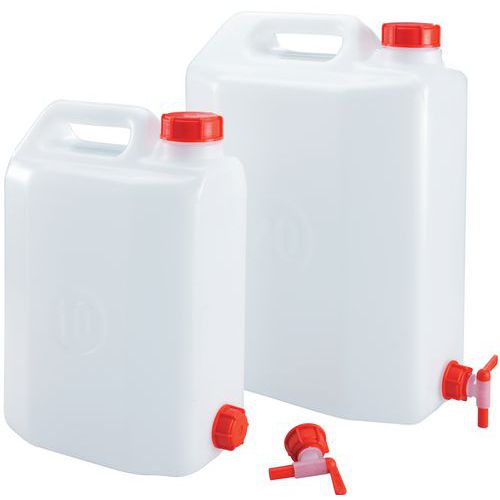 Kit de jerricã com torneira - 10 e 20 l Kit de jerricã com torneira - 10 e 20 l