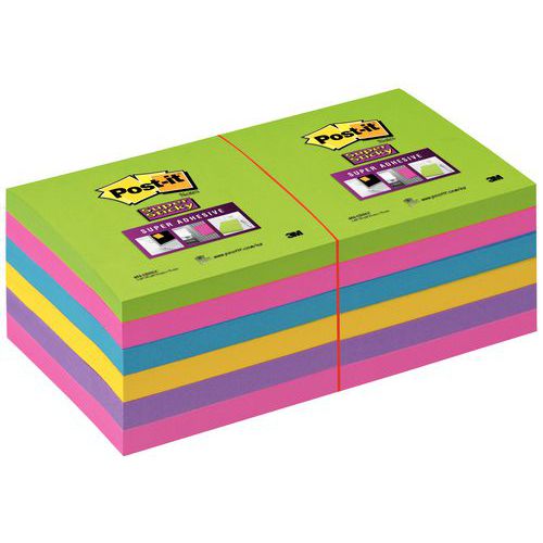 Post-it® Super Sticky Sortidos Post-it® Super Sticky Sortidos