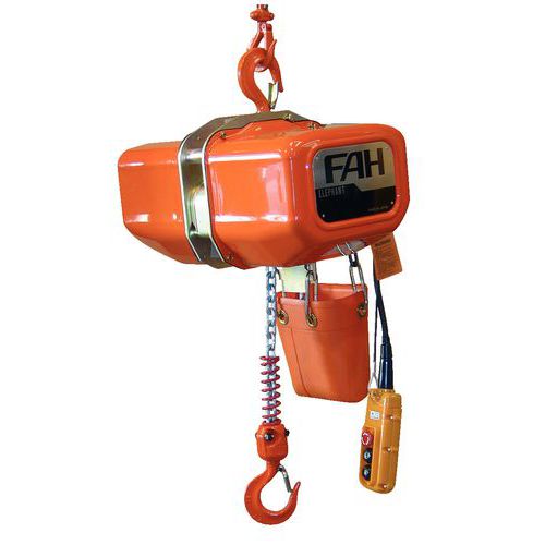 Diferencial elétrico Éléphant EFB fixo com gancho – 2 velocidades – Capacidade: 500 a 3000 kg Diferencial elétrico Éléphant EFB fixo com gancho – 2 velocidades – Capacidade: 500 a 3000 kg