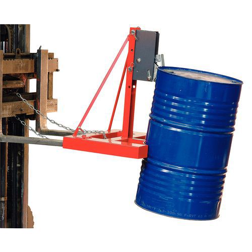 Pinça automática para 1 ou 2 bidões - Capacidade de 500 kg e 1000 kg Pinça automática para 1 ou 2 bidões - Capacidade de 500 kg e 1000 kg