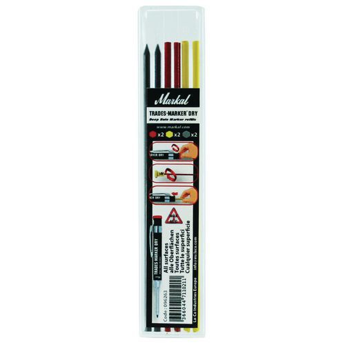 Recargas para marcador de ponta telescópica – Trades-Marker® Dry Recargas para marcador de ponta telescópica – Trades-Marker® Dry