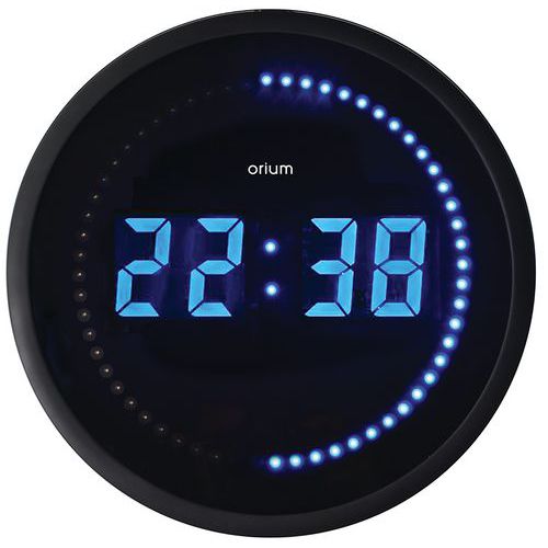 Relógio LED azul 30 cm – Orium