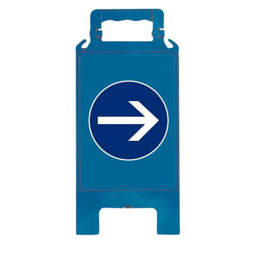 Cavalete de sinalização de obrigação - Azul Cavalete de sinalização de obrigação - Azul