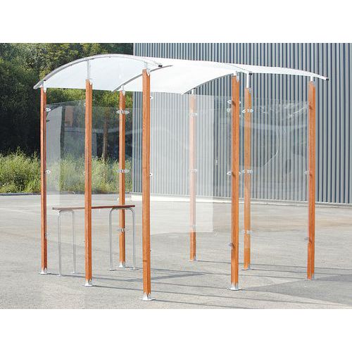Abrigo para fumadores de design com 6 m² - Autónomo Abrigo para fumadores de design com 6 m² - Autónomo