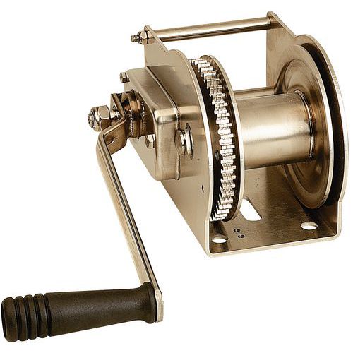 Guincho de reboque e elevação com autobloqueio - Aço inoxidável - Capacidade 80 a 490 kg Guincho de reboque e elevação com autobloqueio - Aço inoxidável - Capacidade 80 a 490 kg