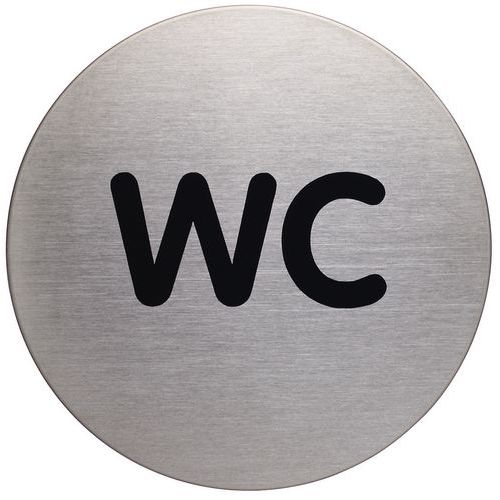 Pictograma redondo com 83 mm Ø – WC – Durable Pictograma redondo com 83 mm Ø – WC – Durable