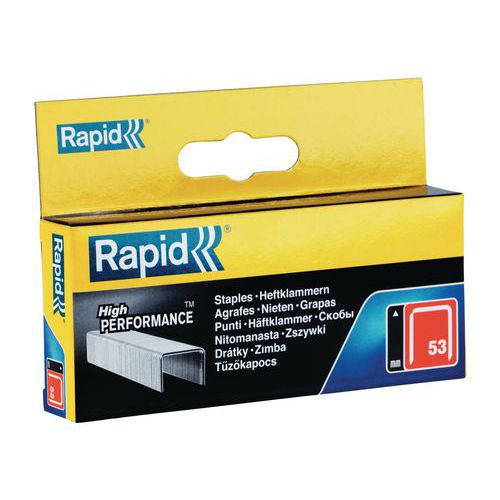 Agrafos n.º 53 em caixa de cartão – Rapid Agrafos n.º 53 em caixa de cartão – Rapid