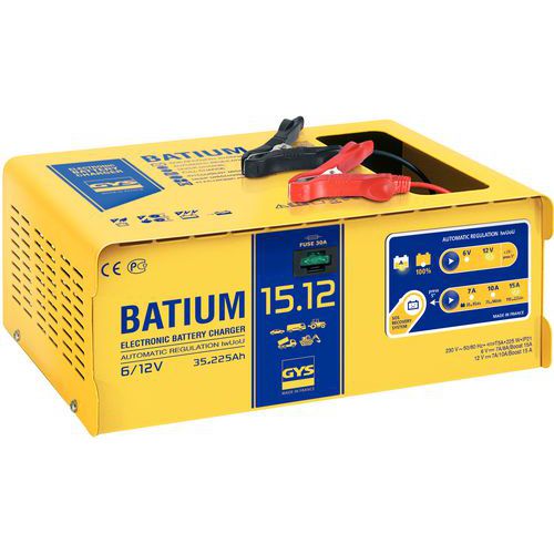 Carregador de bateria automático com microprocessador 6/12 V Carregador de bateria automático com microprocessador 6/12 V
