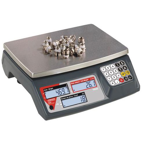 Balança de contagem 9860 - Capacidade de 3 a 30 kg - B3C - Manutan.pt