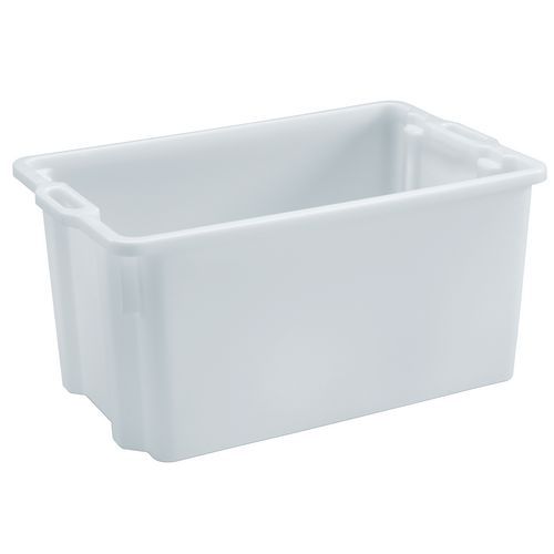 Caixa retangular empilhável encaixável - Comprimento 550 mm a 720 mm - 50 L a 90 L Caixa retangular empilhável encaixável - Comprimento 550 mm a 720 mm - 50 L a 90 L