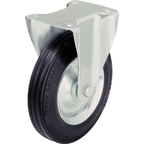 Rodízio fixo com placa - Capacidade de 50 a 295 kg Rodízio fixo com placa - Capacidade de 50 a 295 kg