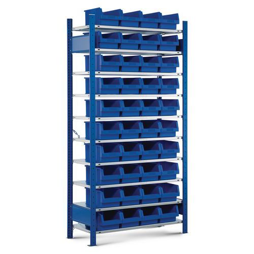 Estante aberta para 40 caixas Easy-Fix – base Estante aberta para 40 caixas Easy-Fix – base