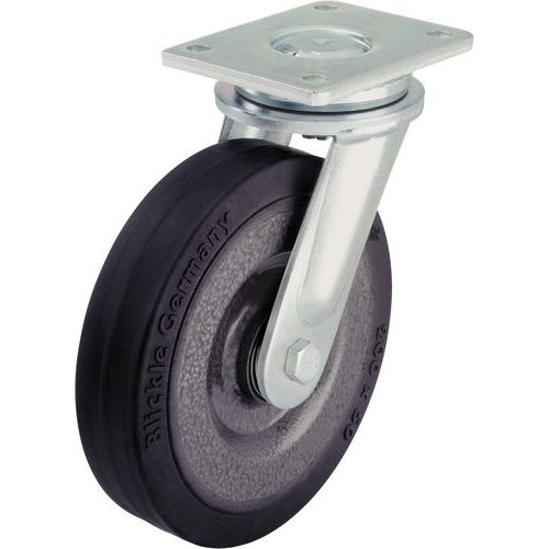 Rodízio giratório com placa - Capacidade de 180 a 1.150 kg Rodízio giratório com placa - Capacidade de 180 a 1.150 kg