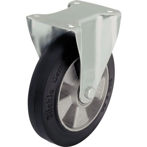 Rodízio fixo com placa - Capacidade de carga de 180 a 400 kg Rodízio fixo com placa - Capacidade de carga de 180 a 400 kg