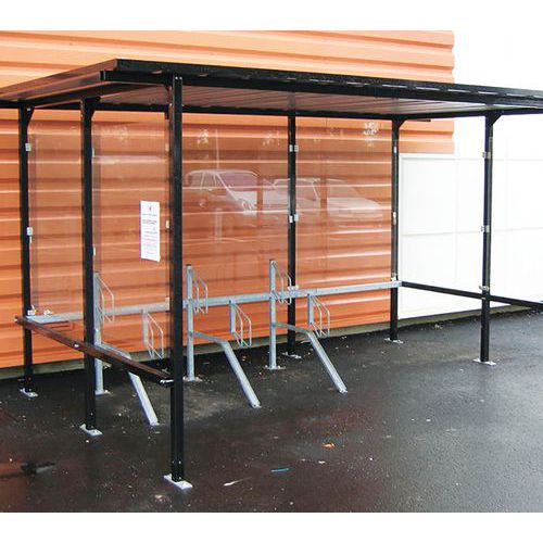 Abrigo para bicicletas – vidro – Beaufortain Abrigo para bicicletas – vidro – Beaufortain