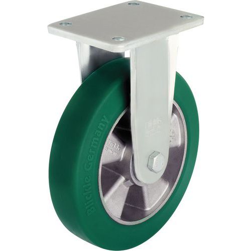 Rodízio fixo com placa - Capacidade de 550 a 800 kg Rodízio fixo com placa - Capacidade de 550 a 800 kg