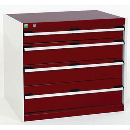 Armário de oficina Cubio SL-877-4.1 com gavetas - Bott Armário de oficina Cubio SL-877-4.1 com gavetas - Bott