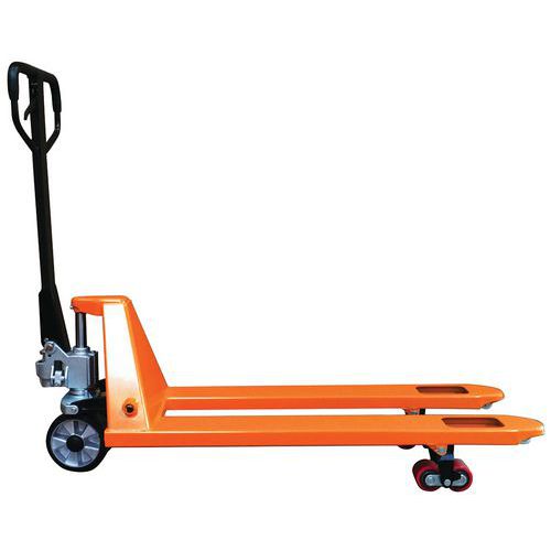 Porta-paletes manual laranja – Capacidade de 2500 kg Porta-paletes manual laranja – Capacidade de 2500 kg
