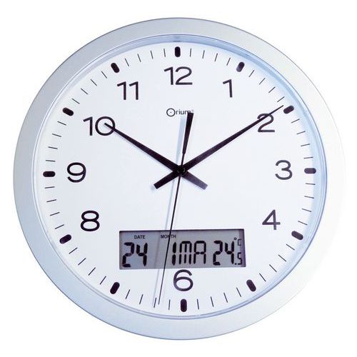 Relógio de parede quartzo com visor LCD Relógio de parede quartzo com visor LCD