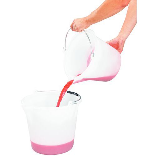 Balde com bico de descarga – branco – 12 a 18 L Balde com bico de descarga – branco – 12 a 18 L