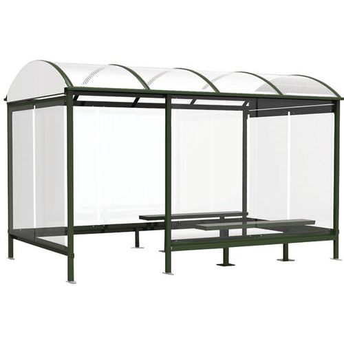 Abrigo para fumadores Combrailles – 2,6x2,25 m – com retorno Abrigo para fumadores Combrailles – 2,6x2,25 m – com retorno