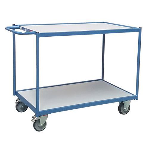 Carro com barra de manobra horizontal – 2 plataformas – Capacidade de 250 kg – FIMM Carro com barra de manobra horizontal – 2 plataformas – Capacidade de 250 kg – FIMM